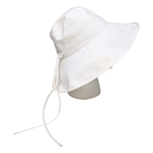 Kooringal Australia Bucket Hat Womens White Cotton Wide Brim Adjustable OSFM NWD - Picture 3 of 12